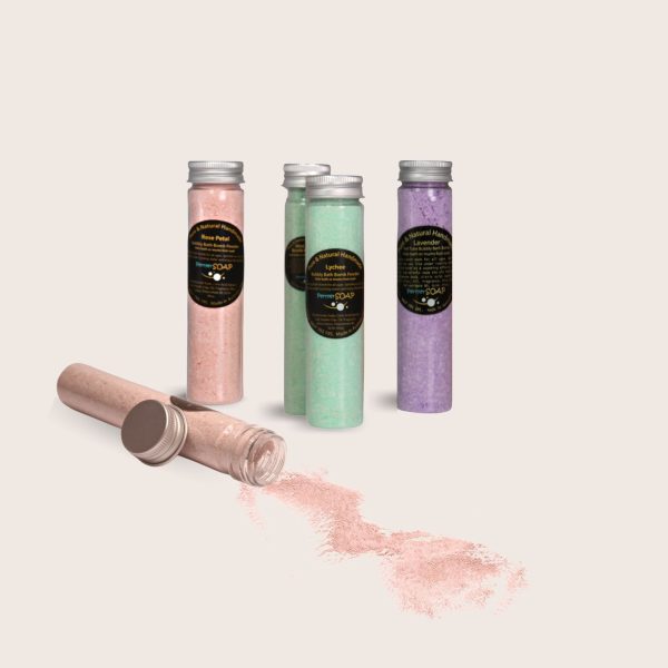 Bubbly Bath Bomb Powder – in a test tube (Kids Bath or Mums foot soak)