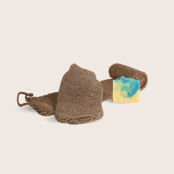 Hemp Back Scrubber & Hemp Hand Glove - Perfect for exfoliation, natural fibre